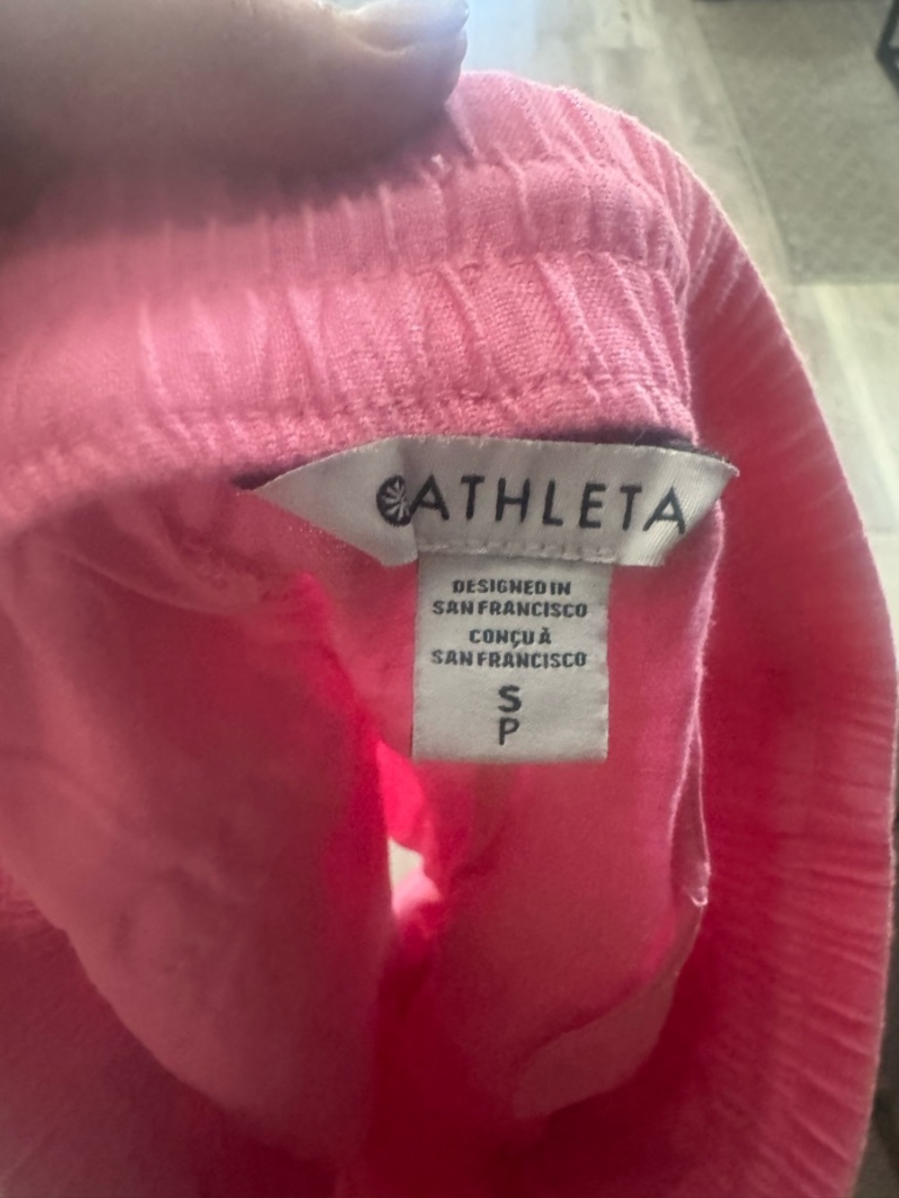 Athleta Pink Linen shorts